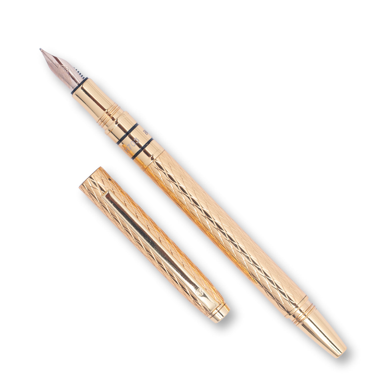 Hero 703-10K (G) Gold Plated Fountain Pen with Fine Nib