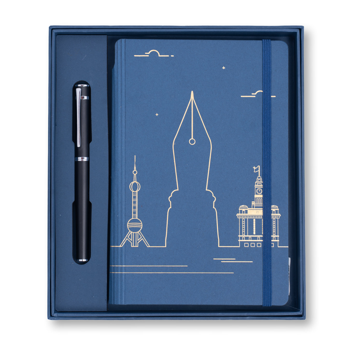 Hero 605C Fountain Pen with Diary Set Fine Nib