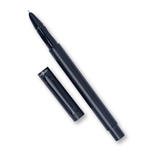 Hero 1813 ART Fude Fountain Pen | Matte Black Curved Nib