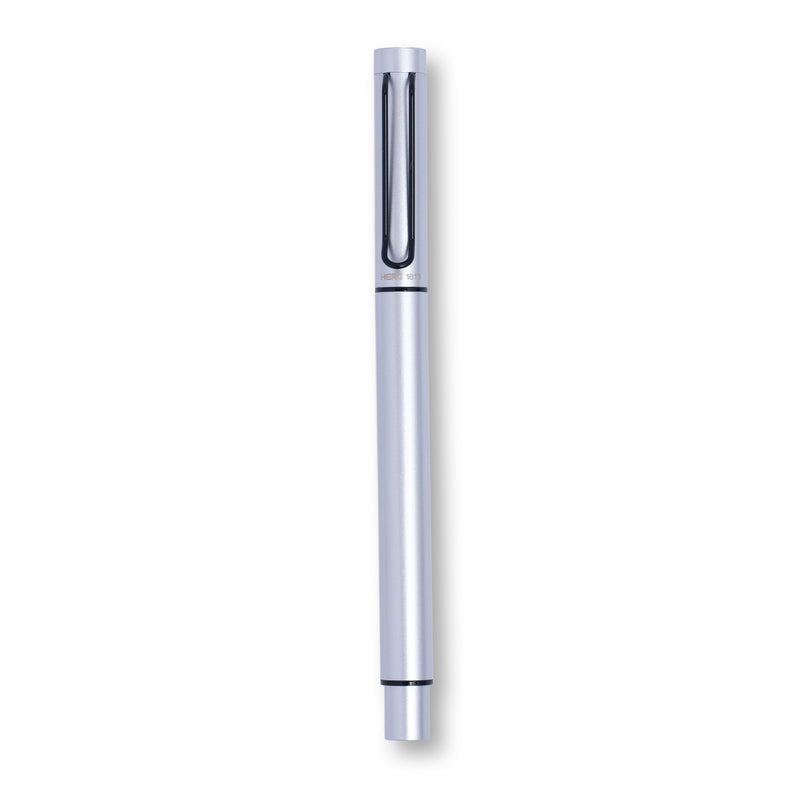 Hero 1813 ART Silver Fude Fountain Pen | Curved Nib