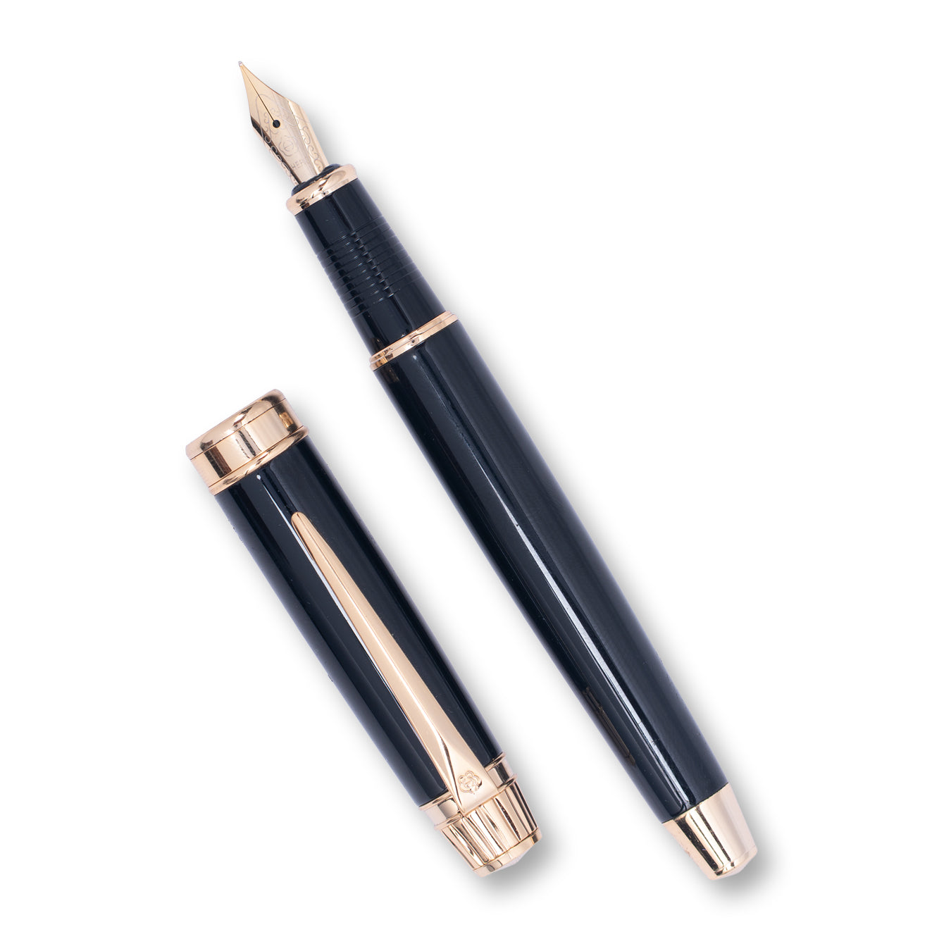 Hero 2060 Fountain Pen Fine Nib – Premium Black & Gold Writing Pen