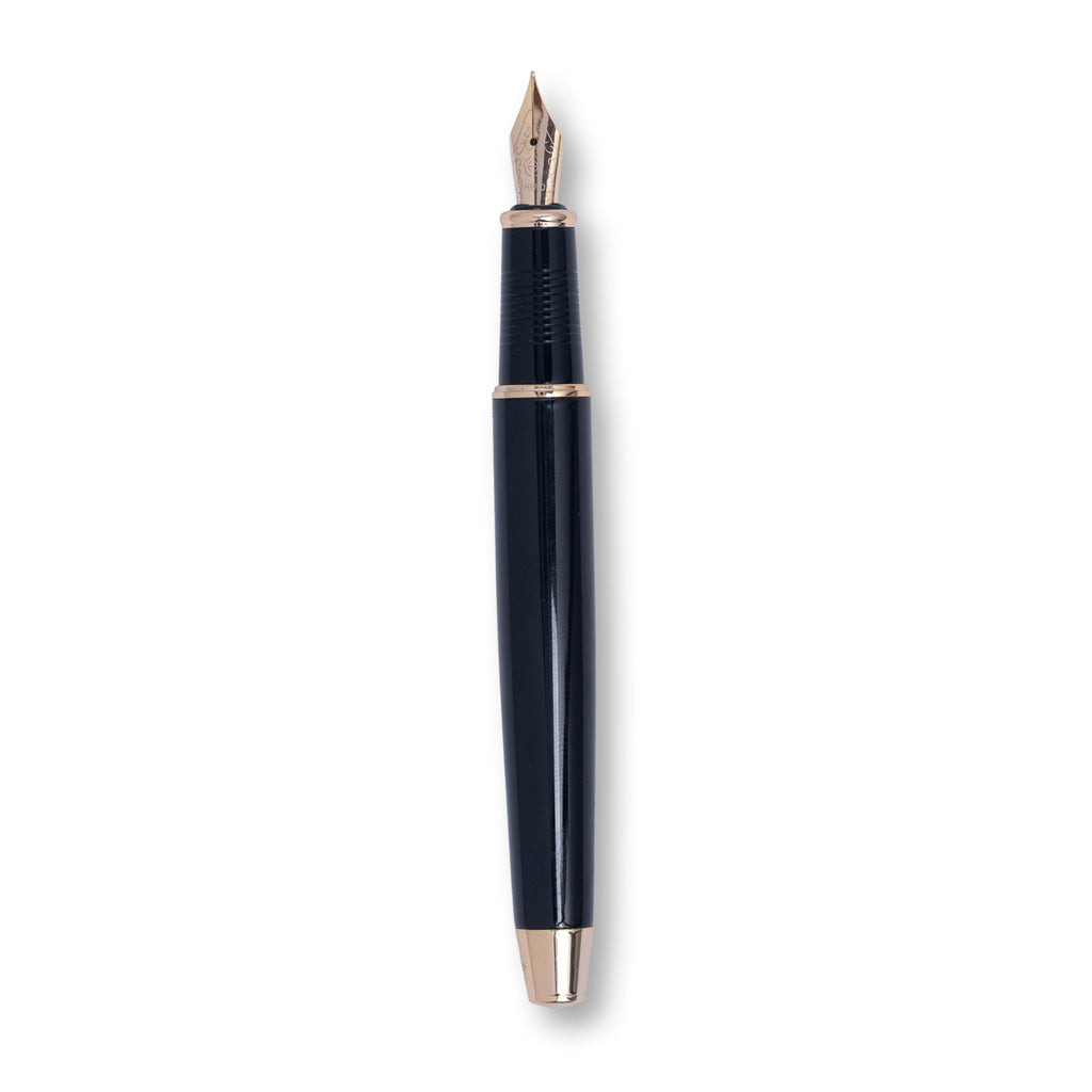 Hero 2060 Fountain Pen Fine Nib – Premium Black & Gold Writing Pen