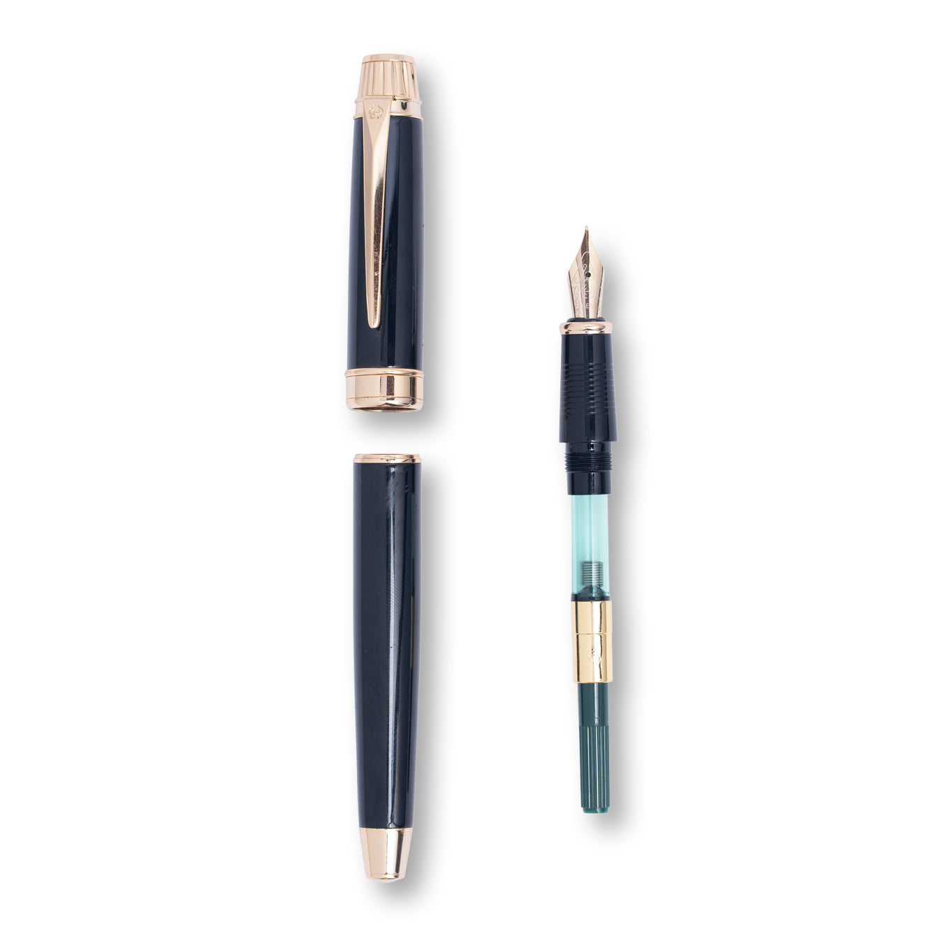 Hero 2060 Fountain Pen Fine Nib – Premium Black & Gold Writing Pen