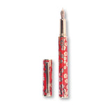HERO H72-12K Red Flower Fountain Pen Fine Nib