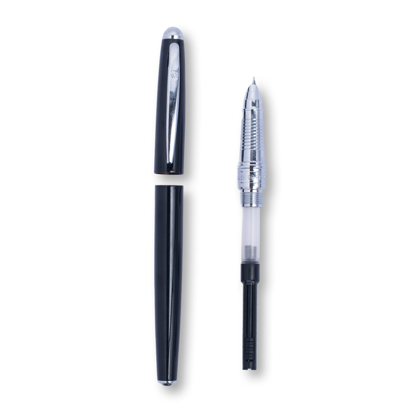 Hero 377 Fountain Pen Fine Nib Black Metal Body