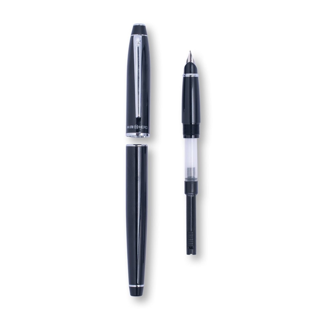 Hero 372-2 Fountain Pen for Smooth Writing  Fine Nib
