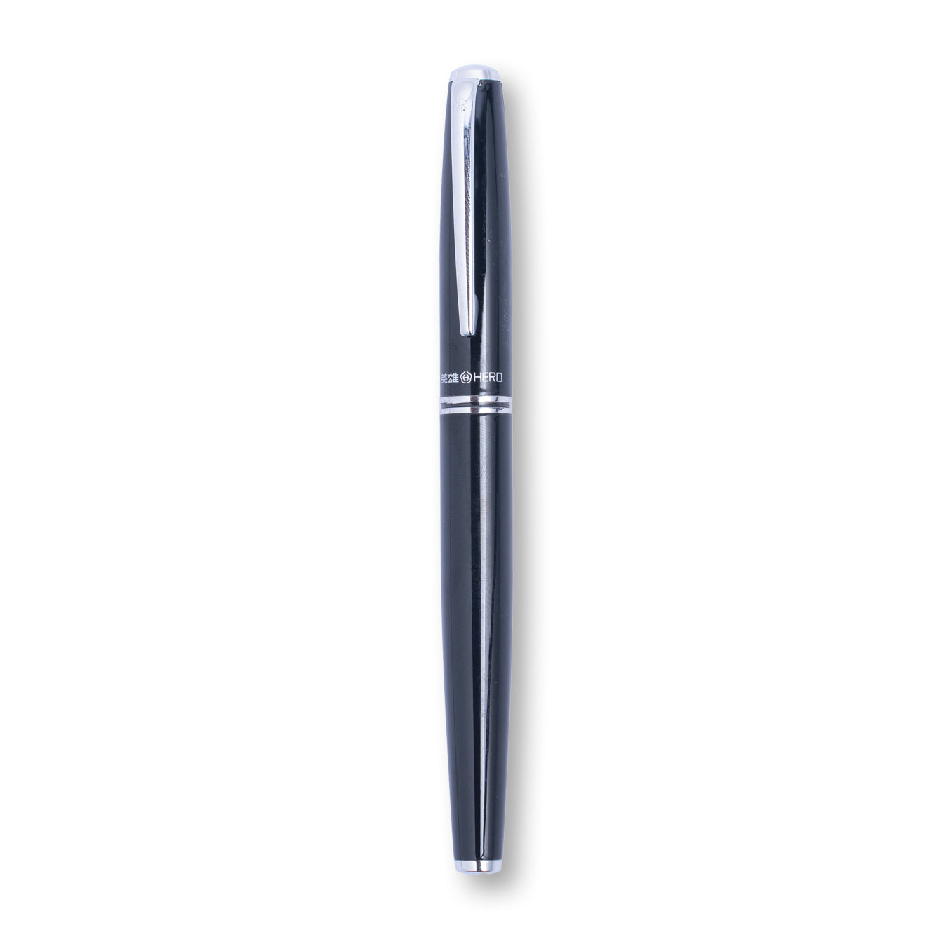 Hero 373 Fountain Pen Fine Nib Black Metal Body
