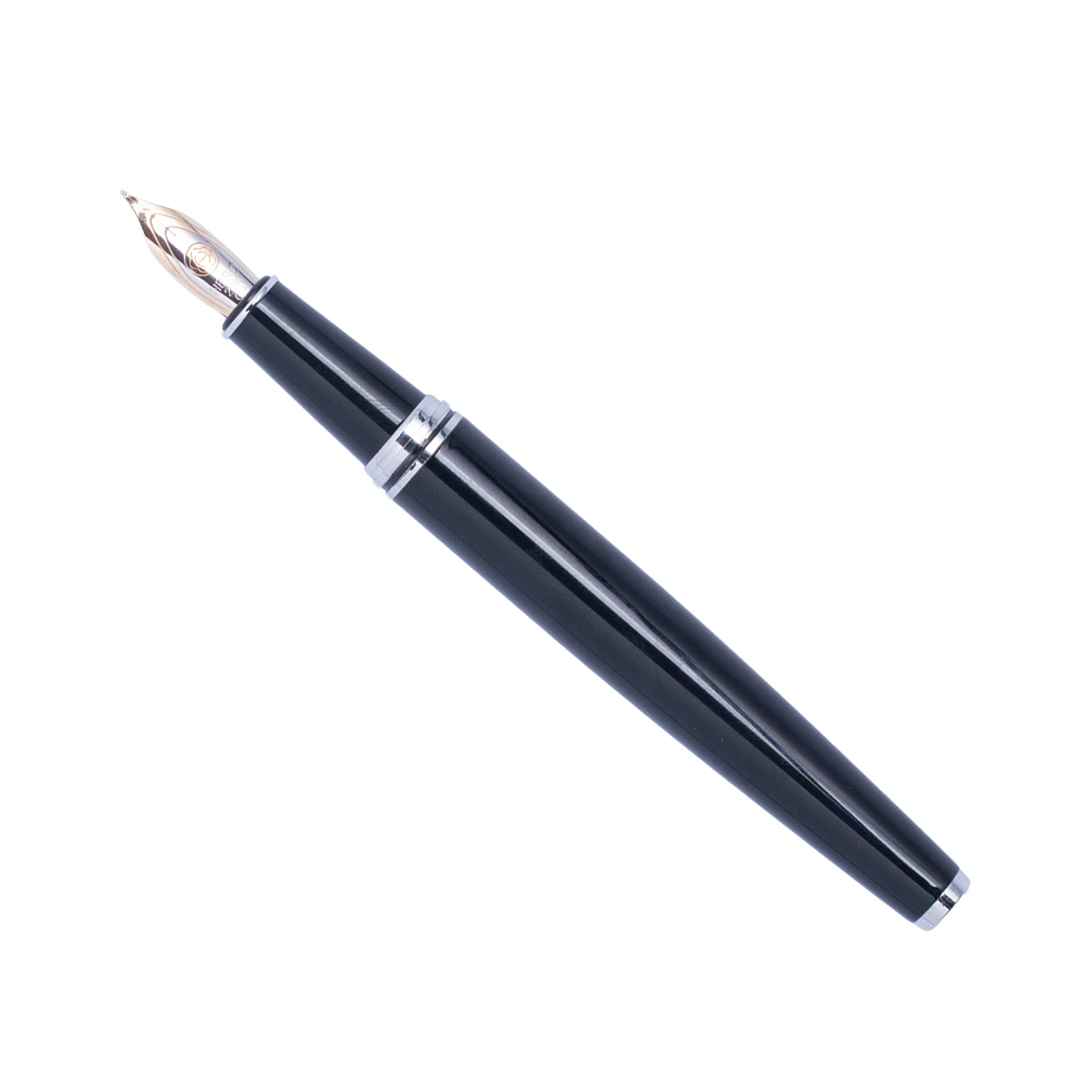 Hero 373 Fountain Pen Fine Nib Black Metal Body