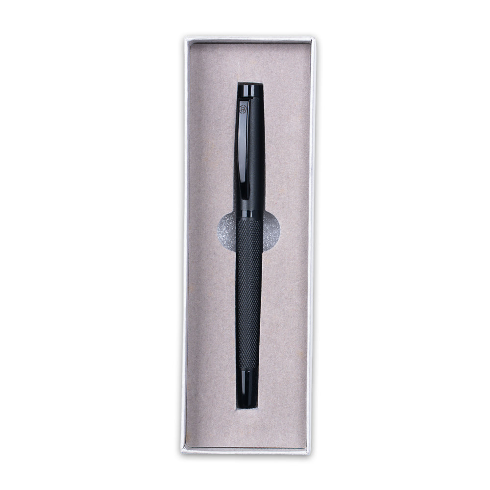 Hero 602-1 Matte Black Roller Ball Pen