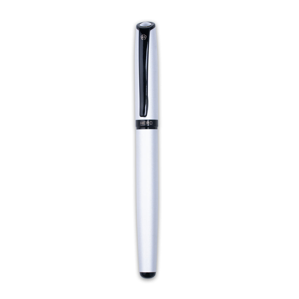 Hero H264 Roller Ball Pen – Premium Silver & Black Roller Pen
