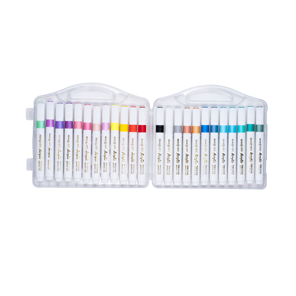 Hero Acrylic Marker Pen 24 Colour Set