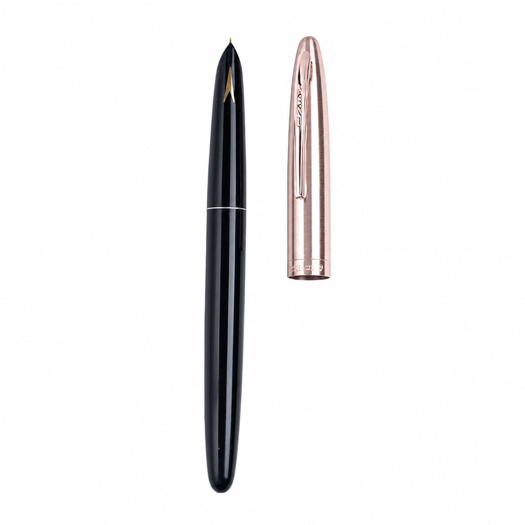 Hero 329 Classic Fountain Pen Gold Cap - Black